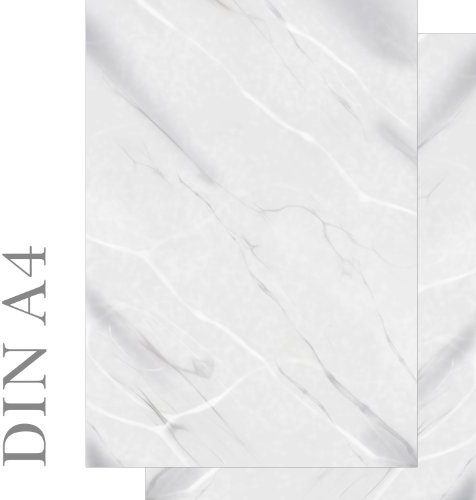 Briefpapier Marmor grau/weiß Motivpapier beidseitig bedruckt 100 Blatt DIN A4 90 g/m² 5493