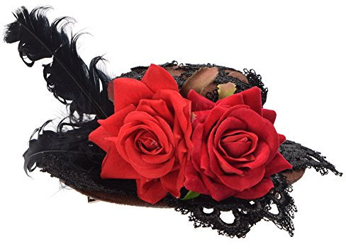 BLESSUME Mini-Haarspange im viktorianischen Punk-Stil, mit Bowler-Hut, Party-Hut, Tanzen, Cocktail