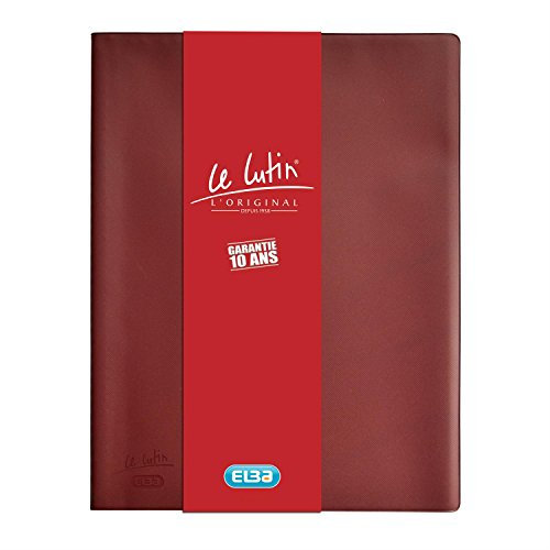 OXFORD Protège-Documents Le Lutin® L'Original A4 60 vues / 30 pochettes Couverture PVC ROUGE CERISE