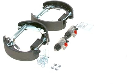 Bosch KS582 Kit Super Pro - Rear drum brake kit - 1 pre-assembled set, 2 wheel brake cylinders, 4 brake shoes