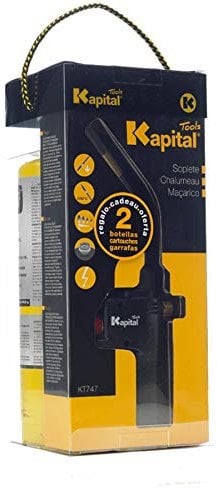 Kapital tools M275824 - Soplete de gas kit k747 con 2 botellas map-pro