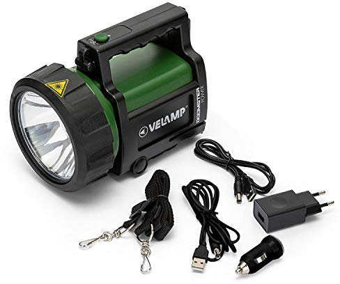 VELAMP Doomster Power Torcia LED 5 W, Verde, 20.8x14.4x16.2 cm