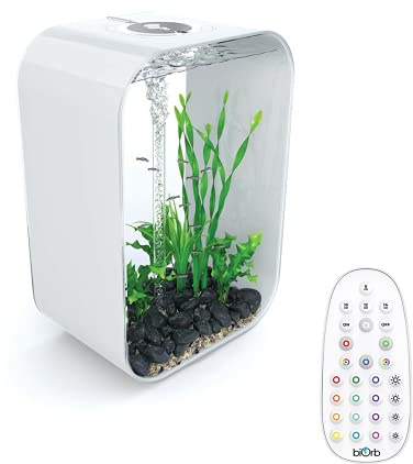 biOrb LIFE 60L White Aquarium Fish Tank with Multi Colour LED Lighting