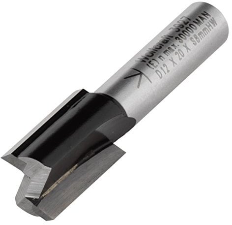 wolfcraft 3927000 Fraise à rainurer CT T8 mm Diamètre 12 x 20 mm