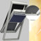 Original VELUX Hitzeschutz-Set Nacht Verdunkelungsrollo + Markise DOP C02 1100 / Dunkelblau passgenau für GGL GPL GHL GTL C02 mit Aluminium Führungsschienen // DOP C02 1100S