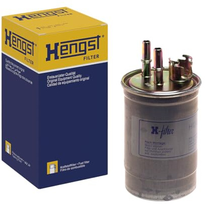 HENGST - Kraftstofffilter H124WK - Hochwertiger Kraftstoff-Leitungsfilter für KFZ - Entfernt Staub und Schmutz aus Otto- oder Dieselmotoren - Schützt das Einspritzsystem