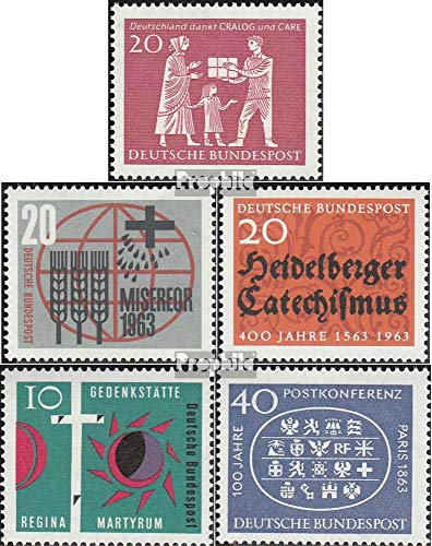 Prophila Collection BRD (BR.Deutschland) 390,391,396,397,398 (kompl.Ausg.) postfrisch ** MNH 1963 Care, Hunger, Bibel, Berlin, Post (Briefmarken für Sammler) Christentum