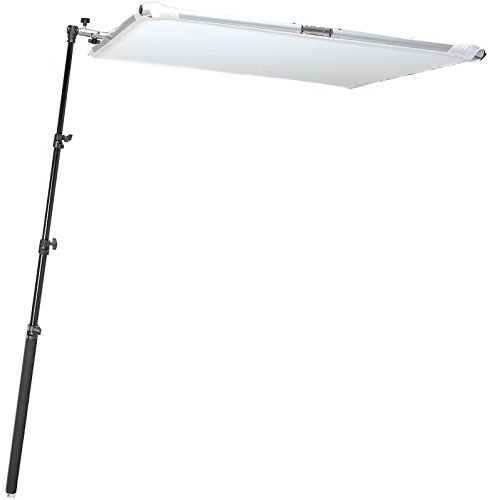 Quenox Scrim Sun Diffusor Panel 145 x 145 cm ultraportabel inkl. Reflektoren Weiß & Silber Lichtformer-Set für die Studio- und Outdoor-Fotografie