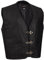 Limitless Herren Lederweste Motorrad Leder Weste Biker Kutte Rocker Clubweste Glattleder schwarz Gr. M bis 6XL (XXL)