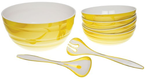 Genius 26094 Salat-Schüssel-Set 7-teilig, gelb