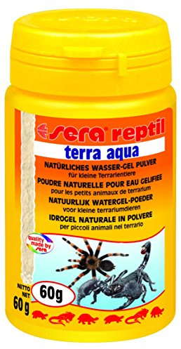 sera 02829 reptil terra aqua 100 ml ein natürliches Wasser-Gel zur Wasserversorgung kleiner Terrarientiere und Futterinsekten - das Gel besteht zu 100 % aus Meeresalgen und enthält kein Polyacrylamid