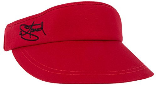 2Stoned Original Sunvisor Visor Cap mit Stick in Rot