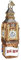 Old World Christmas Cities, Places and Landmarks Glass Blown Ornaments for Christmas Tree Big Ben, Rot, Weiß, Blau, Gold, Braun, 5
