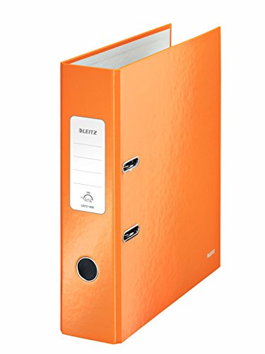 Leitz Lever Arch File, Metallic orange, A4, 80 mm spine width, WOW Range, 10050044, Design may vary