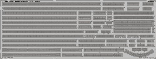Eduard Photoetch 1:350 - Prinz Eugen Railings (Trumpeter) - EDP53060