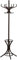 Headbourne Solid Wood Traditional Floor Standing Hat Coat Umbrella Stand - Walnut Varnish