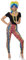 Smiffys Leggings mit neonfarbenem Leopardenmuster, Einheitsgröße Halloween