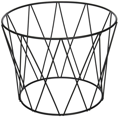 American Metalcraft DPS797 Ironworks Black Drum Pizza Stand, 7 H