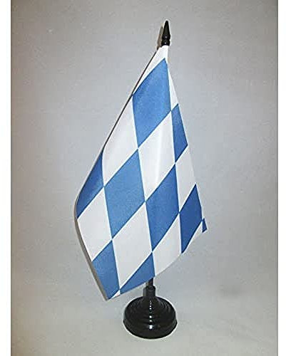 AZ FLAG - Tischflagge Bayern - 21x14 cm - Bayern Tischfahne 14 x 21 Cm - Flaggen