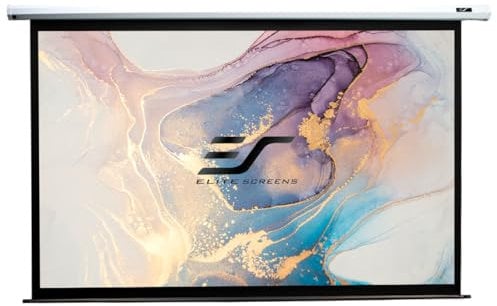 Elite Screens Electric120V Spectrum Series Leinwand (Diagonal 304,8 cm (120 Zoll), Höhe 182,9 cm (72 Zoll), Breite 243,8 cm (96 Zoll), Format 4:3)