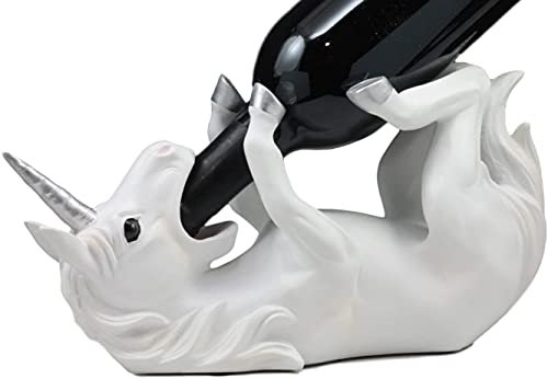 1 X WINE OF SACRED PURITY UNICORN WINE HOLDER KITCHEN DECORATION SCULPTURE STATUE by ATL