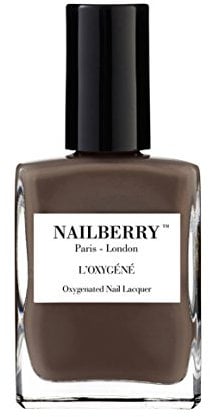 Nailberry L'Oxygéné Oxygenated Nail Lacquer | Taupe La, 15 ml | Polish for a Healthier Manicure & Long Lasting Colour | 12-Free, Vegan, Halal, Cruelty & Gluten Free