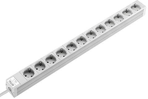 Rittal Typ F – Deutscher Schutzkontakt Steckdosenleiste, 250 V, / 16A