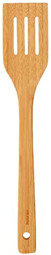 Norpro 7654 Bamboo Slotted Spatula, Brown,12-Inch