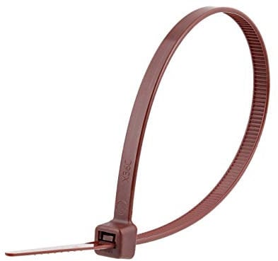 8 Inch Brown Standard Nylon Cable Tie 100pk