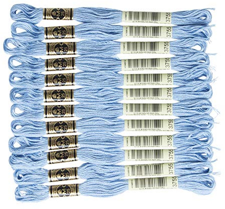 Art.117 1 box No. 25 embroidery thread DMC (12 bundle input) col.3755 (japan import)