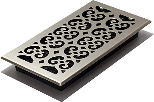Decor Grates SPH612-NKL Registro de Suelo de Desplazamiento, 6 x 12 Pulgadas, Acabado de níquel, 6-Inch by 12-Inch
