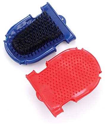 Lincoln Dual Purpose Grooming Glove - Horse & Pony Grooming - Blue