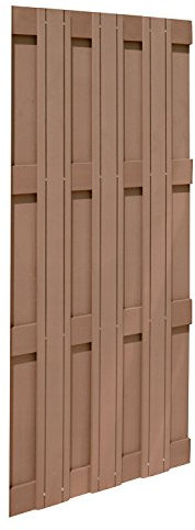 EVERFLOOR Garten Zaun Sichtschutz Zäune WPC 90 x 180 cm