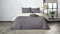 MISTRAL HOME Uni Einfarbig Wende Bettwäsche Edel Perkal 100% Ägyptische Baumwolle, Maße:200 cm x 200 cm, Farbe:Pristine-Dark Grey