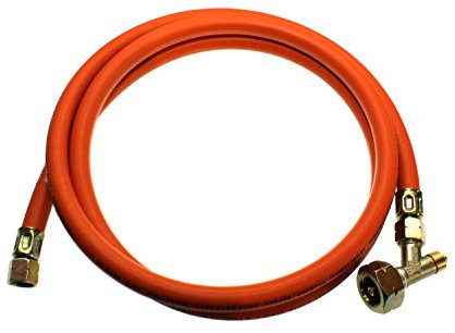 Refittex Gastank-Füllschlauch 2m Hochdruckschlauch bis 30 bar Winterfest Incl. Schlauchbruchsicherung