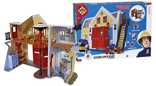 Giochi Preziosi Sam der Feuerwehrmann Spiel Feuerwehrstation mit Lichtern und Geräuschen