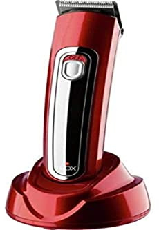 Sinelco France Original Teox Haarschneidemaschine ohne Kabel, glänzend, Rot