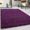 Teppium Moderner Hochflor Teppich Wohnzimmer 120 x 170 cm Violett - Shaggy Flauschiger Teppich, Extra Weich, Pflegeleicht und Einfarbig - für Schlafzimmer, Küche und Esszimmer