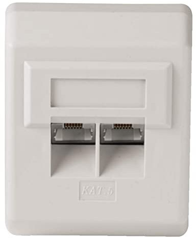 Hama - 41585 - Prise murale modulaire CAT 5, en saillie