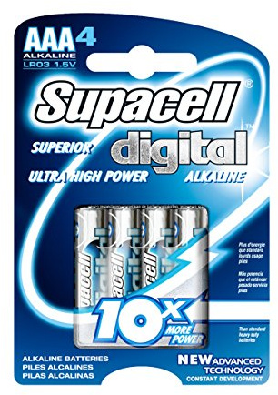 Supacell Digital AAA 4 Packs Battery - Single Unit