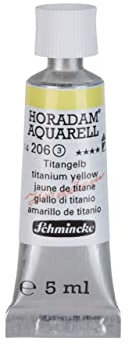 Schmincke – HORADAM® AQUARELL - feinste Künstler-Aquarellfarben, Titangelb - 5 ml