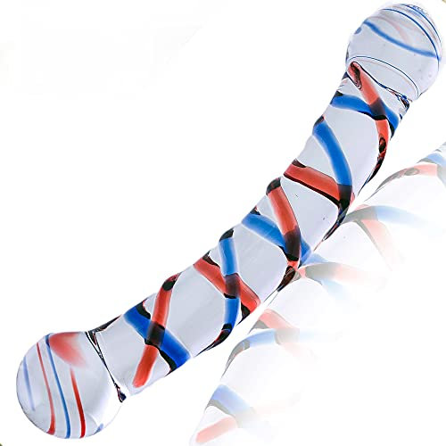 Doble dildo cristal Doble penetración Juguetes eróticos para adultos: Glass dildo Anal plug Juguetes sexuales Crystal dildo Dildo anal Didlo sexual Sex toys Dildo sexuales para mujeres G68