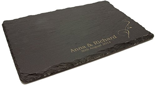 County Engraving Personalised Slate Cheeseboard/Chopping Board | Laser Engraved, Free Custom Text Entry