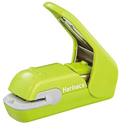 Kokuyo Harinacs Press Staple-free Stapler; With this Item, You Can Staple Pieces of Paper Without Making Any Holes on Paper. [Pink]［Japan Import］ (Green) by Kokuyo