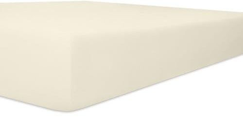 Kneer Spannbetttuch, Qualität 25, Easy-Strech, Farbe 26 Ecru 120x200-130x220