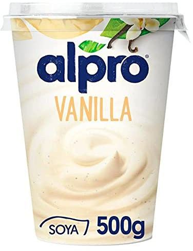 Alpro Vanilla, Plant-Based & Soya Yoghurt Alternative, Vegan & Dairy Free, Big Pot, 500g
