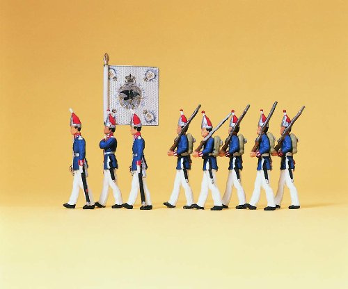 Preiser 12188 Guards Regiment on Foot Potsdam 1894(8) Exclusive Figure Set