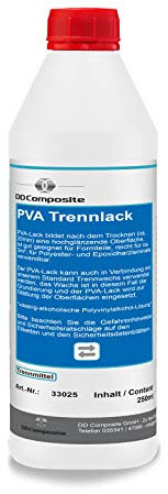 PHD 0,25 Liter PVA-Lack, Polyvinylalkohol (PVA), Hochglanz, Haushaltslack für Formbau, Lack, für Polyester- und Epoxidharz