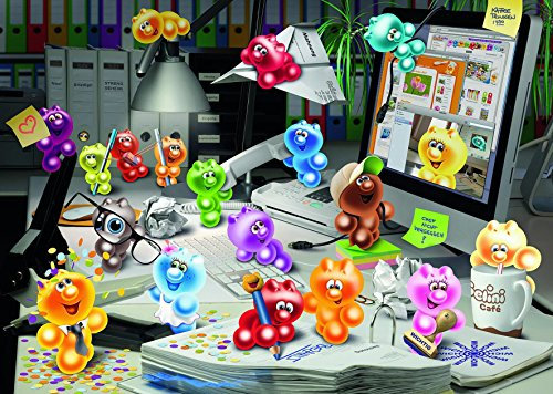 Ravensburger 14670 - Gelini - Nachts im Büro, 500 Teile Puzzle (Limited Edition)