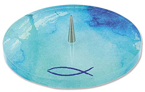 Butzon & Bercker 63619 Leuchter aus Glas mit Fisch-Symbol